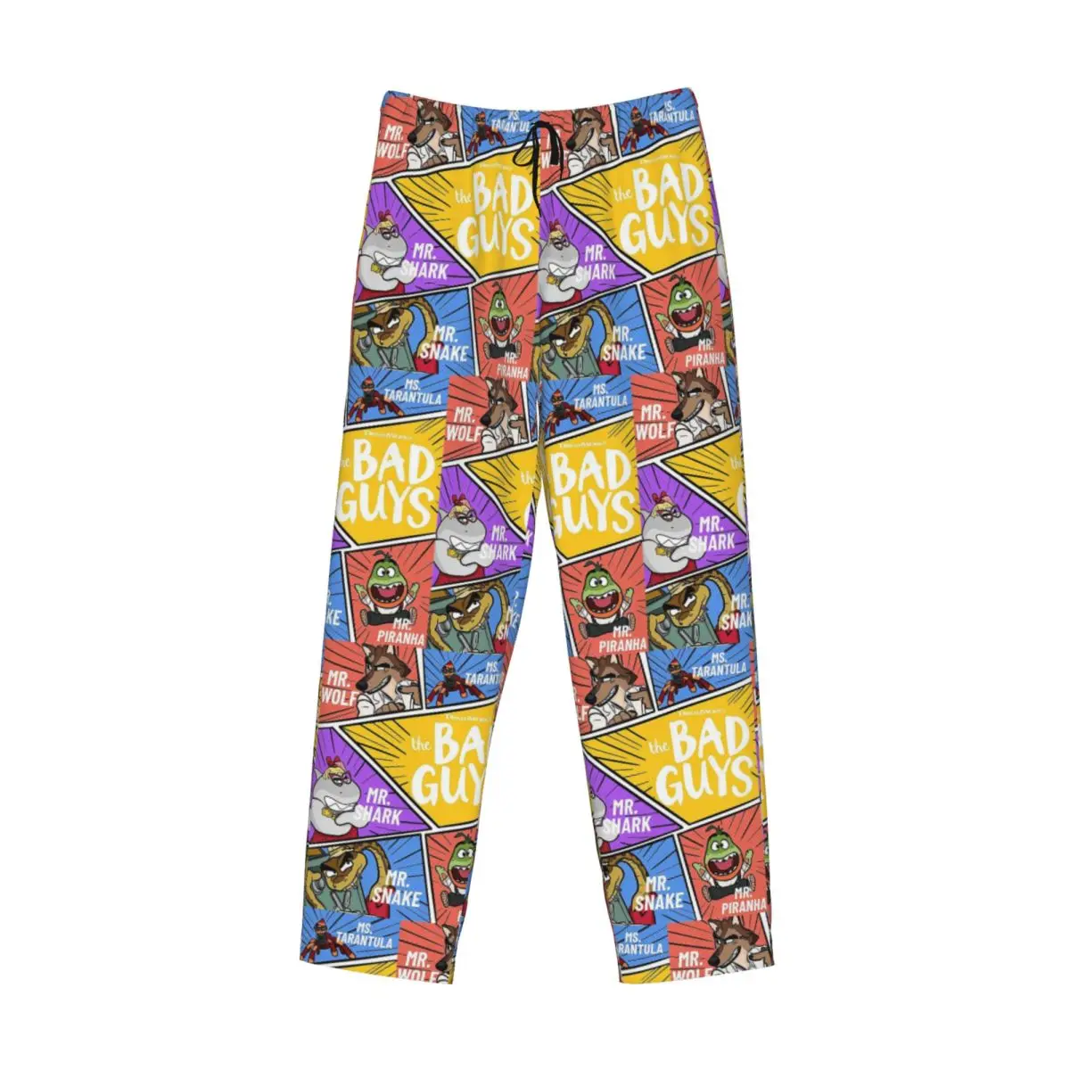 

Симпатичные пижамные штаны The Bad Guys на заказ, мужская одежда для сна, штаны для сна с карманами