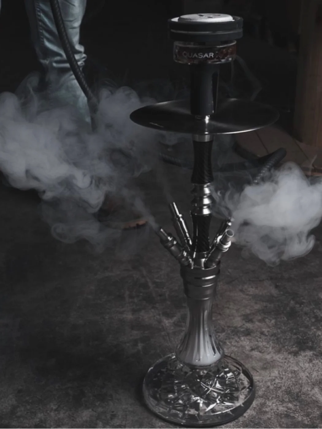 Carbon Fiber Alloy Hookah, Tubo duplo, Três tubos, Quatro tubos