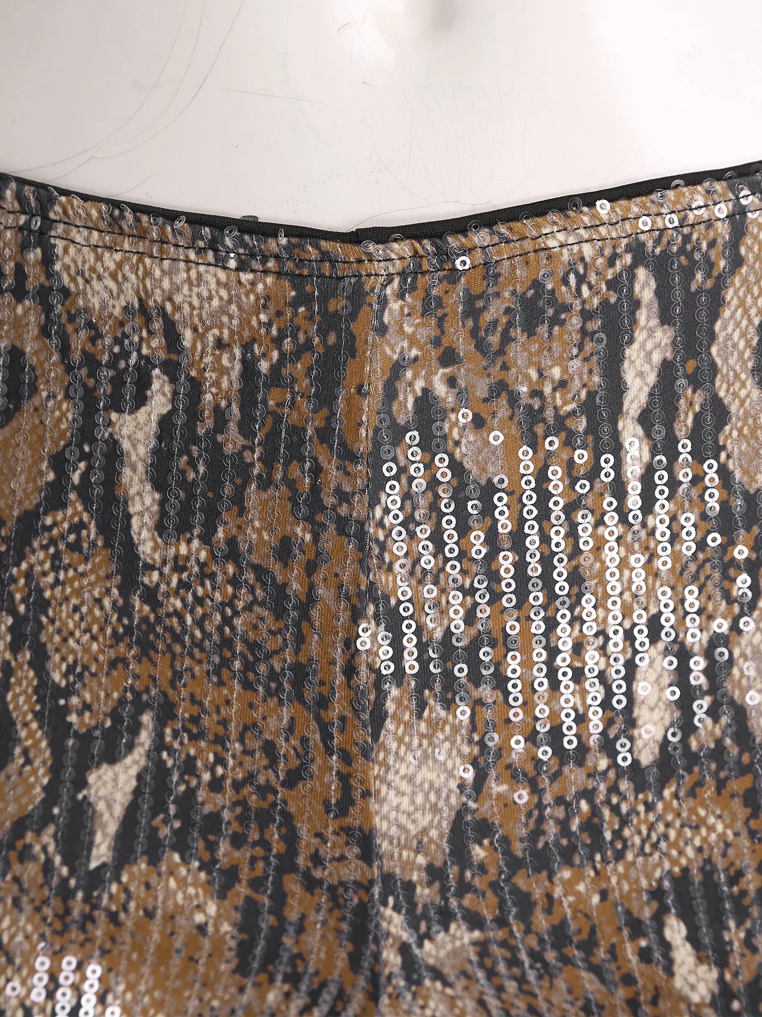 Mini pantaloni caldi stampati leopardati sexy da donna Clubwear Paillettes lucide Fodera completa Pantaloncini skinny Ladies Rave Party Dancing Streetwear