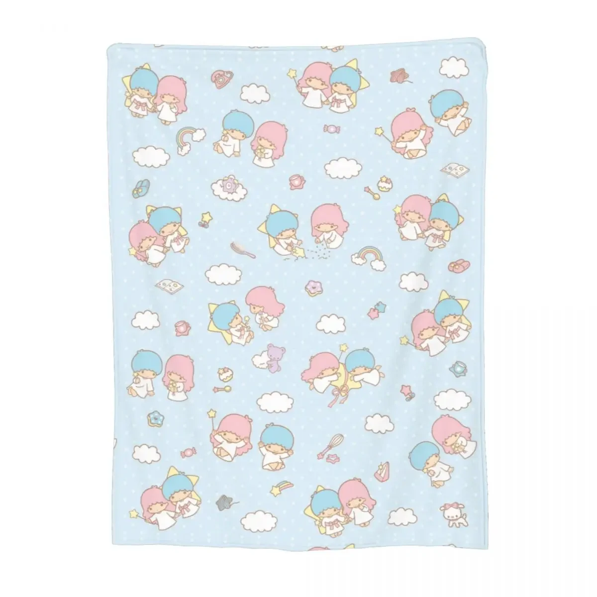 Kawaii Cartoon Little Twin Stars Accessories Blanket Warm Sanrio Merch Blankets and Throws Amazing Gifts