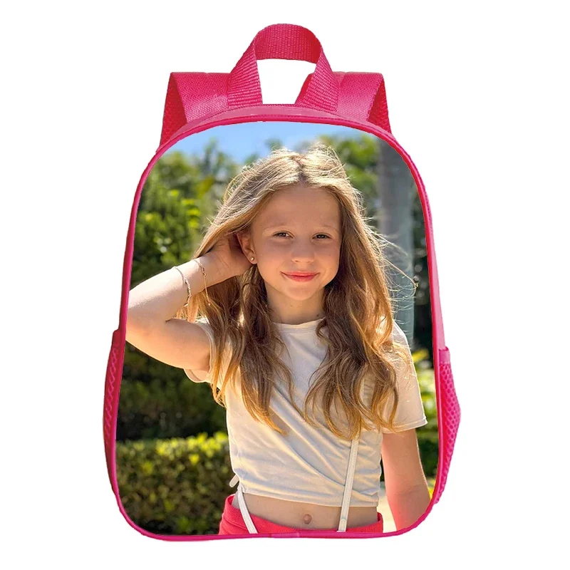 12 Inch Cute Bookbag Like Nastya Print Kindergarten Backpack For Preschool Girls Waterproof School Bags Kawaii Kids Schoolbag