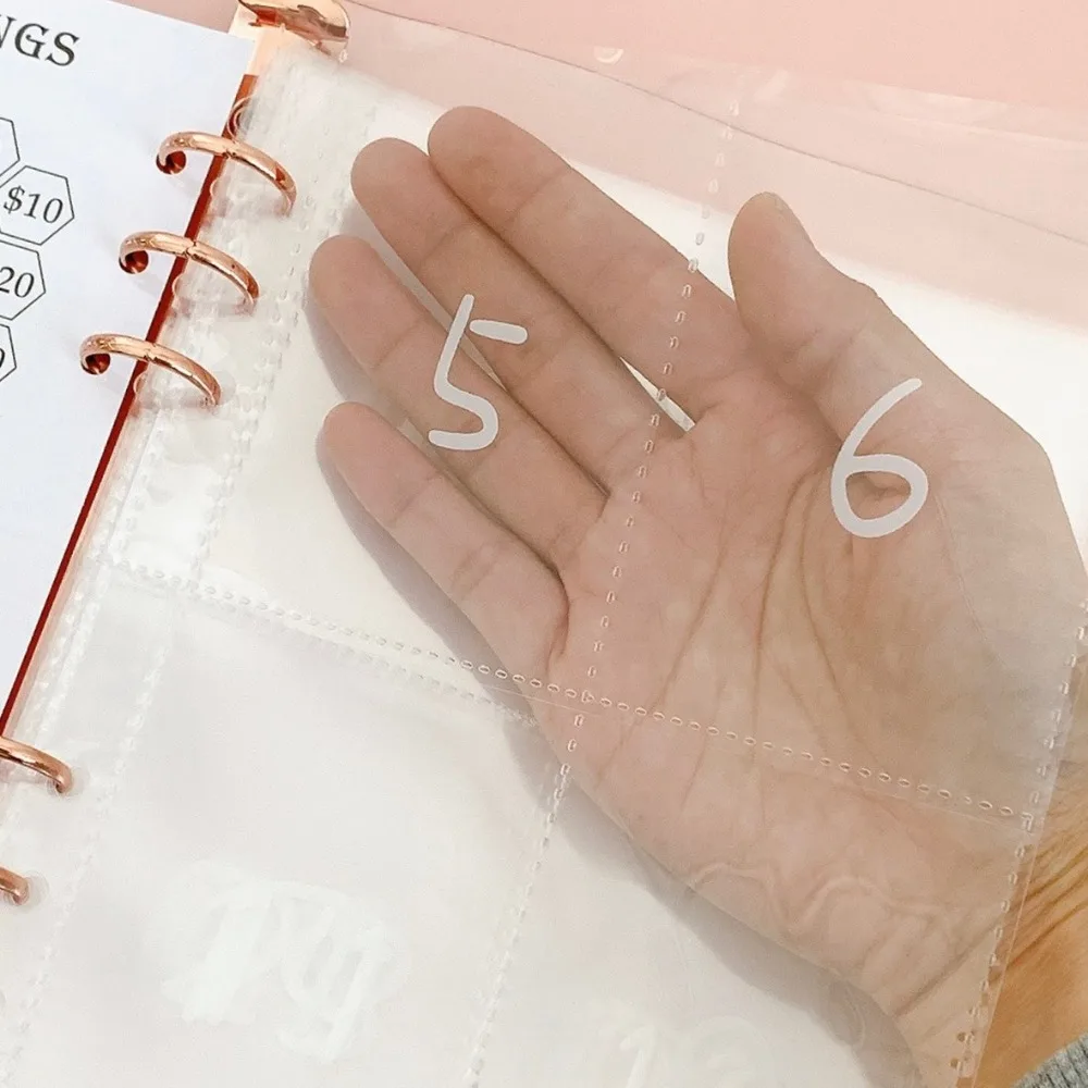 Financial Management 100 Envelope Savings Challenge 100 Envelope Loose-Leaf Binder Saving Money Binder PVC Habit Cultivation