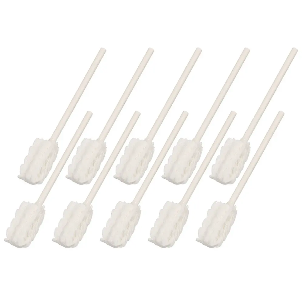 10Pcs Oral Cleaner for Infants Portable Dry Or Wet Use Baby Tongue Cleaner Newborn Gauze Brush Safe Fluoride-Free Infant