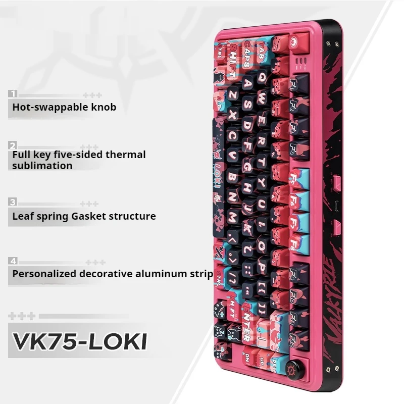 Mechanical Keyboard Ppt Keycaps Wear-Resistant Oil-Free Delicate Soft The Touch Suitable E-Sports Players' Entertainment Office