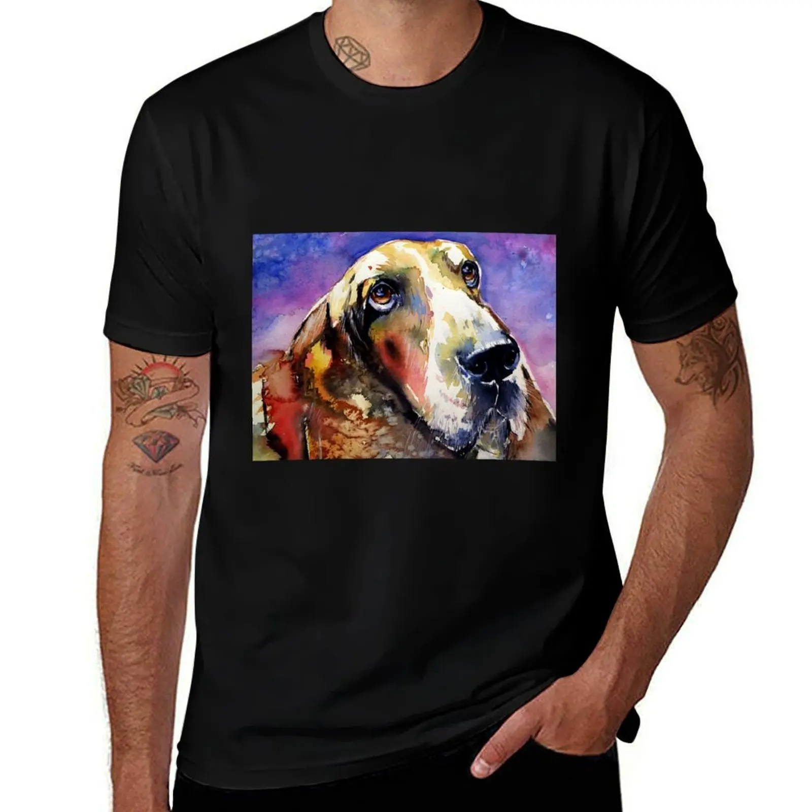 Cute basset hound cd T-Shirt Halloween Theme T-Shirt
