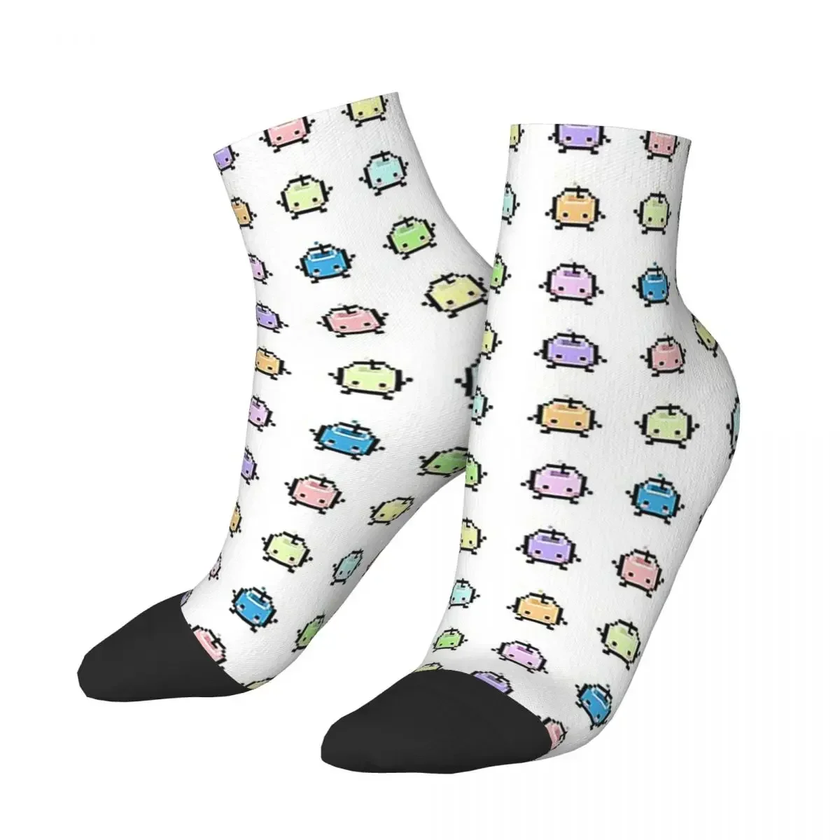 Stardew Valley Pastel Junimos Socks Harajuku جوارب عالية الجودة جميع المواسم الجوارب اكسسوارات للجنسين هدايا عيد الميلاد