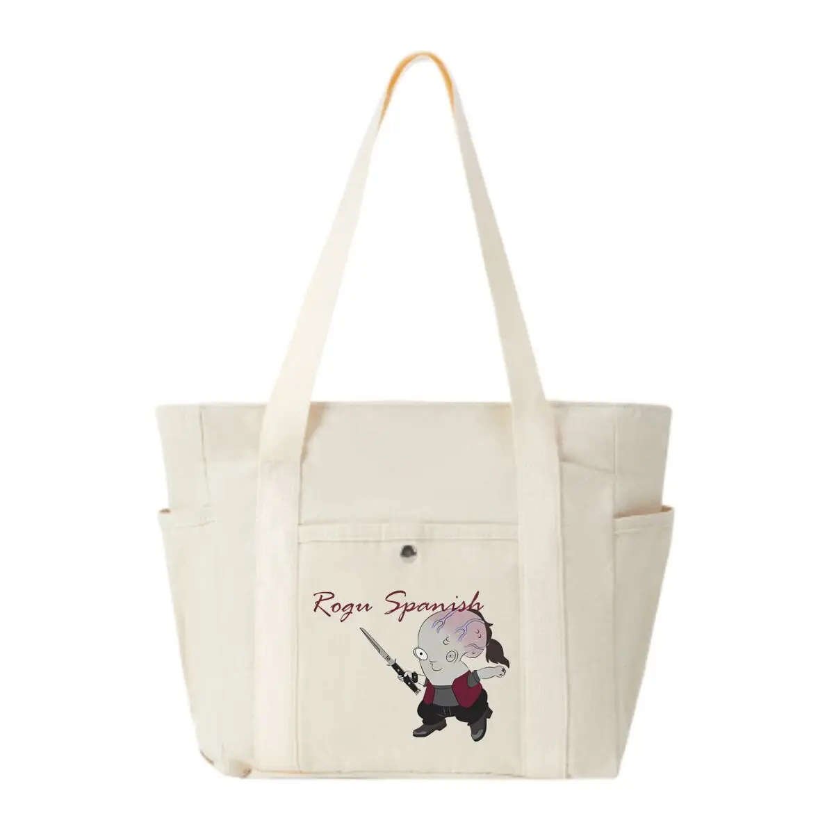 Rogu Spanish Humor Character Art Classic Multi-Pocket Shoulder Bag Timeless Daily Carry Tote