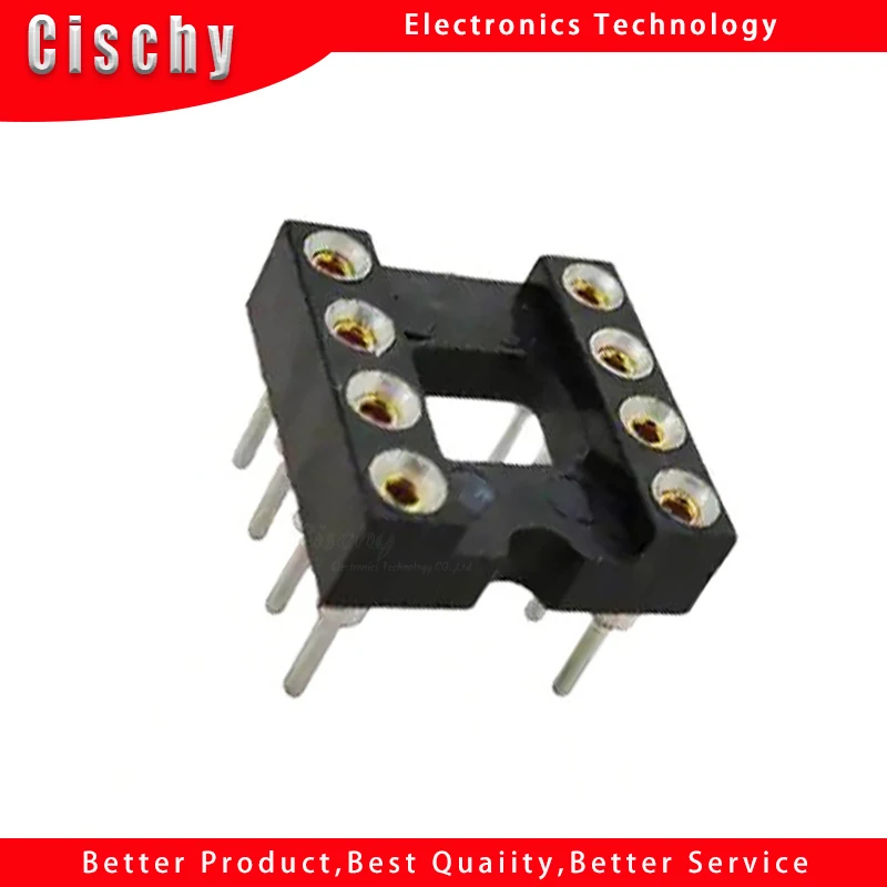 10pcs/lot New Original DIP-8 Round IC SOCKET 8 PIN 8PIN 8P Round Hole DIP IC Sockets Adaptor Solder Type In Stock