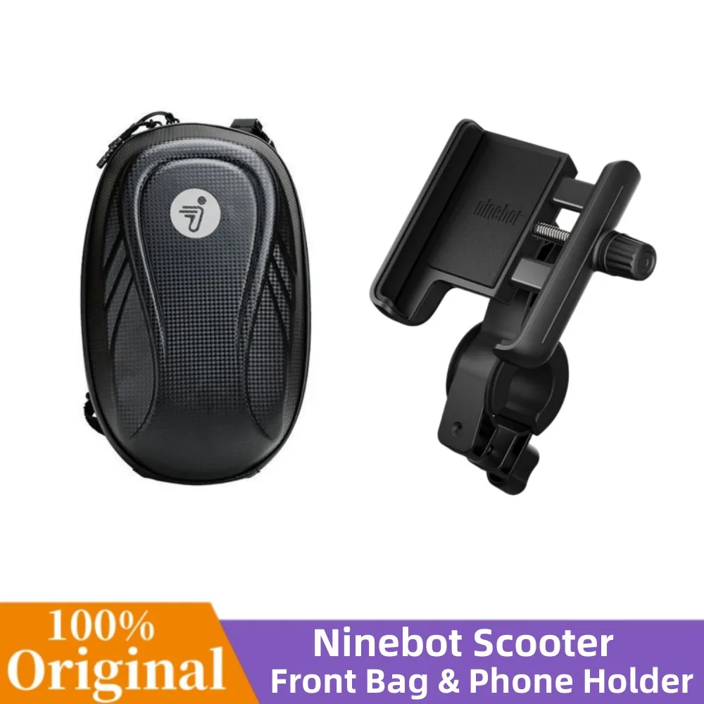 Original Ninebot Segway  MAX G30 G30L F20 F40 F Series  rain-proof Front Bag & Phone Holder Electric Scooter Riding Accessories