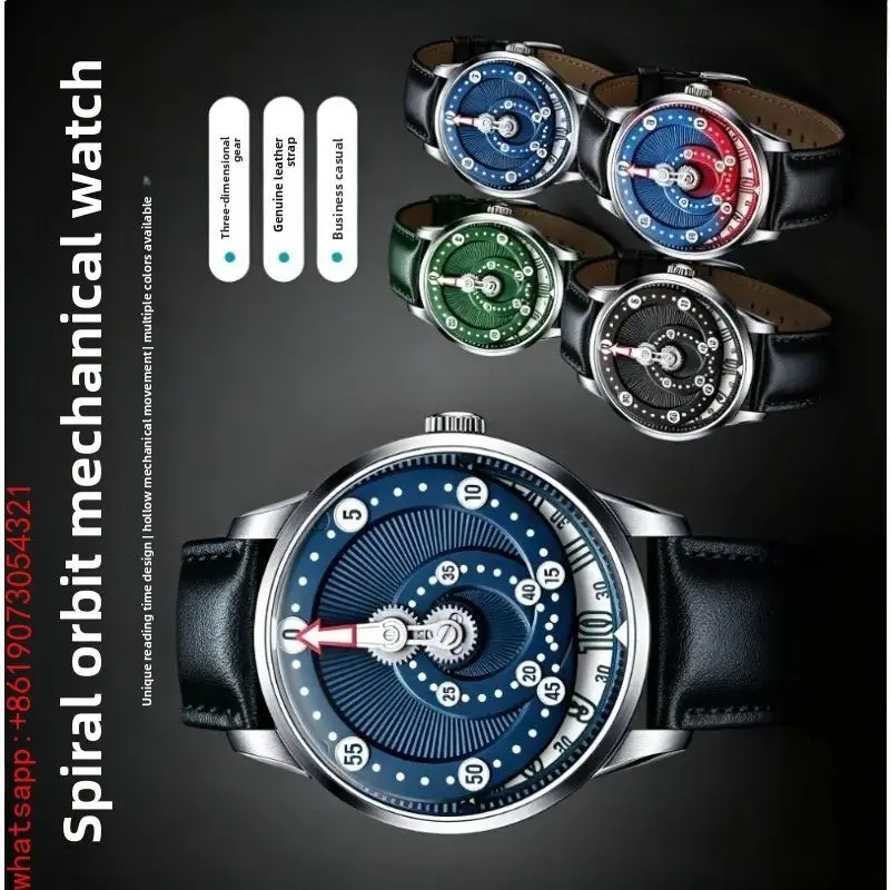 1998 Since 1989 MandetBrote Retractable Needle Wonderful Track Automatic Mechanical New Men's Watch