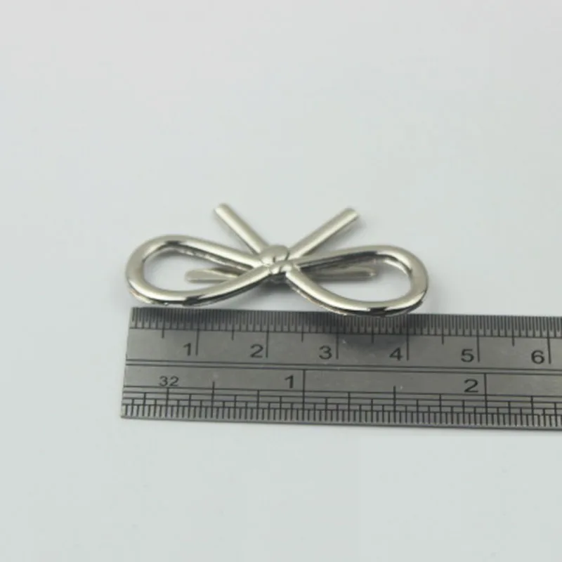 2pcs Metal Bowknot Buckle New Style Decoration Shoes Clasp for DIY Handbag Bag Garments Hardware Closure Bag Parts Accessories