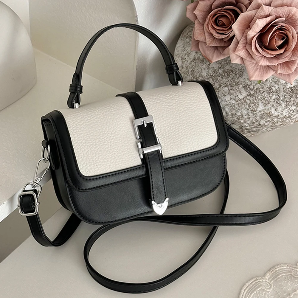 

Soft Artificial Leather Women's Crossbody Bag Fashion Luxury Designer Shoulder Bags High Quality Cowhide Women Flap Square Bag