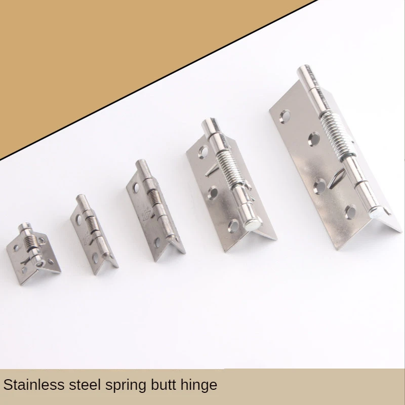 Stainless Steel Spring Hinge Automatic Closing Return Hinge Leaf Rebound Small Hinge 1 Inch 1.5 Inch 2 Inch 3 Inch 4 Inch