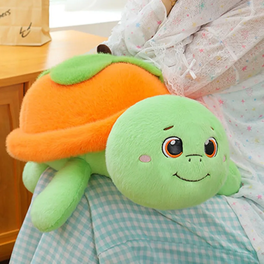 Tortuga de caqui, juguetes de peluche, colección de calabaza, muñeco de peluche de tortuga, muñeco de Animal de tortuga de dibujos animados, regalo para niños