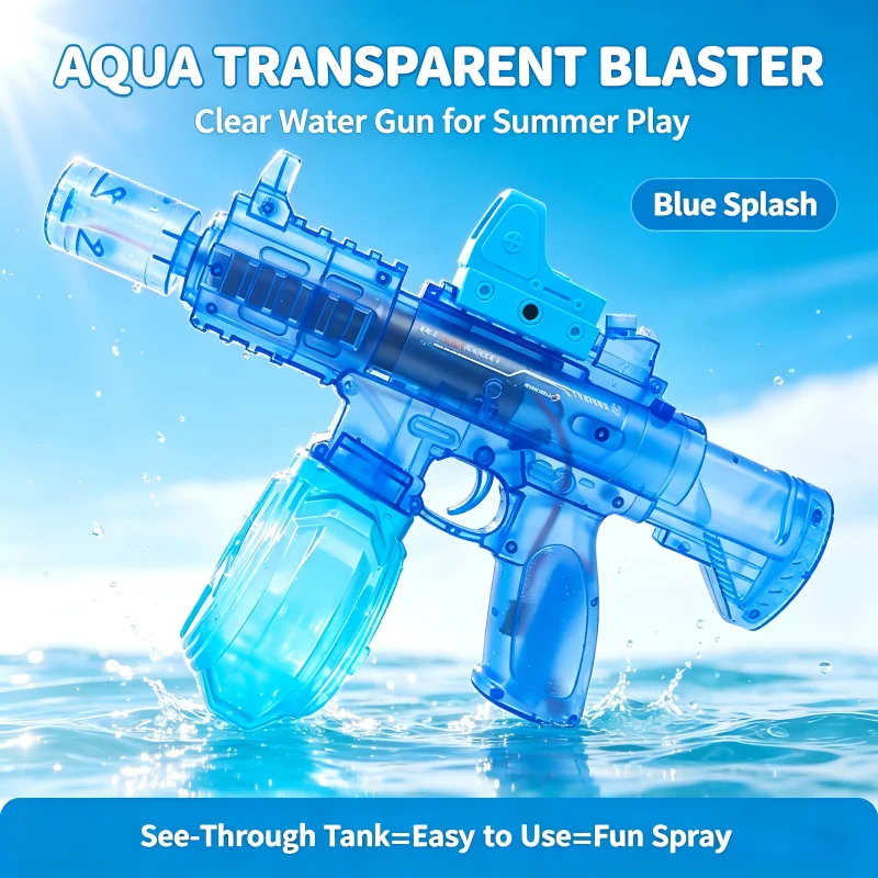 M416 Electric Water Spraying Gun with Flash Fully Automatic Charging High-Speed Continuous Fire Summer Toy Spraying Gun Kid Gift