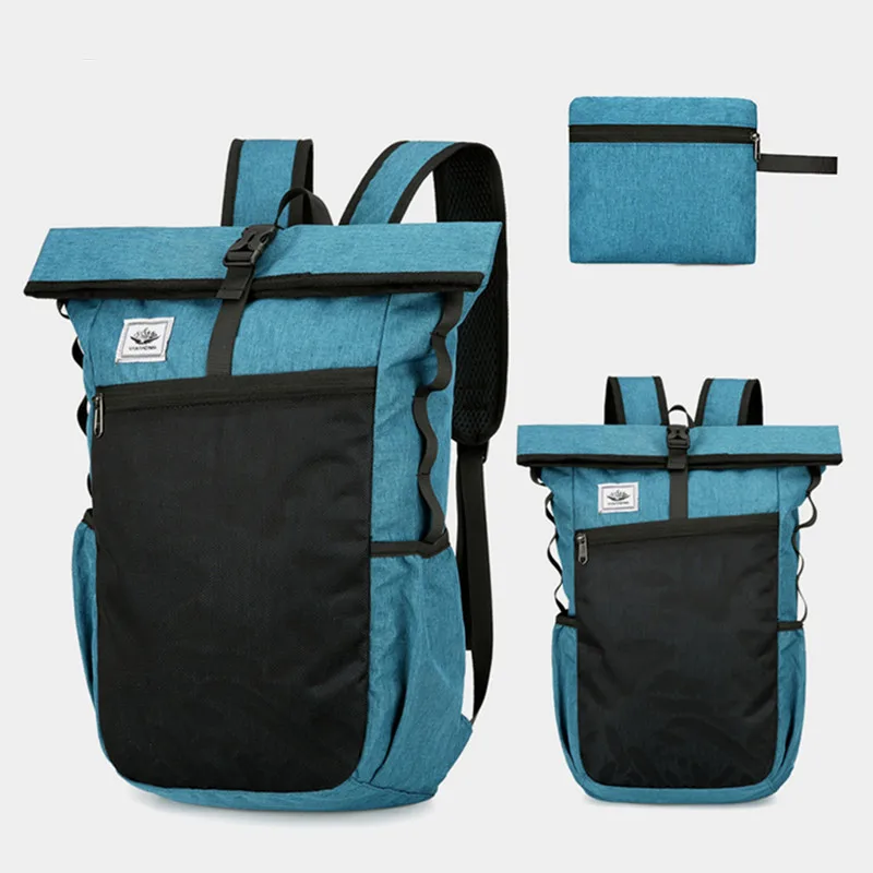 Mochila de gimnasio para hombre y mujer, morral escolar plegable, equipaje de Fin de Semana Grande, Bolsas de viaje para acampar