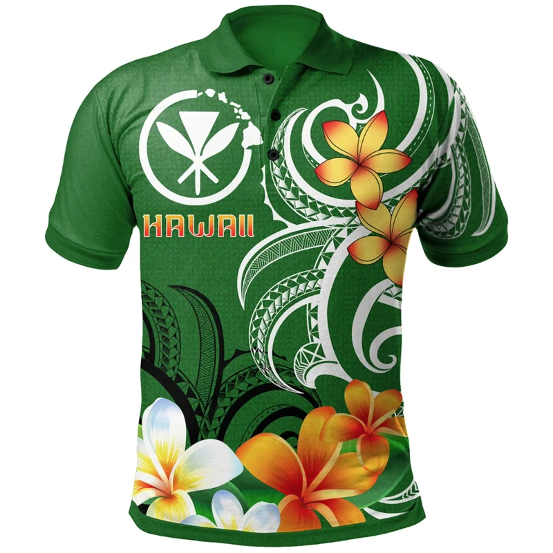 Hawaiian Whales Pattern Polo S - Summer Vacation Clothing Men review and price