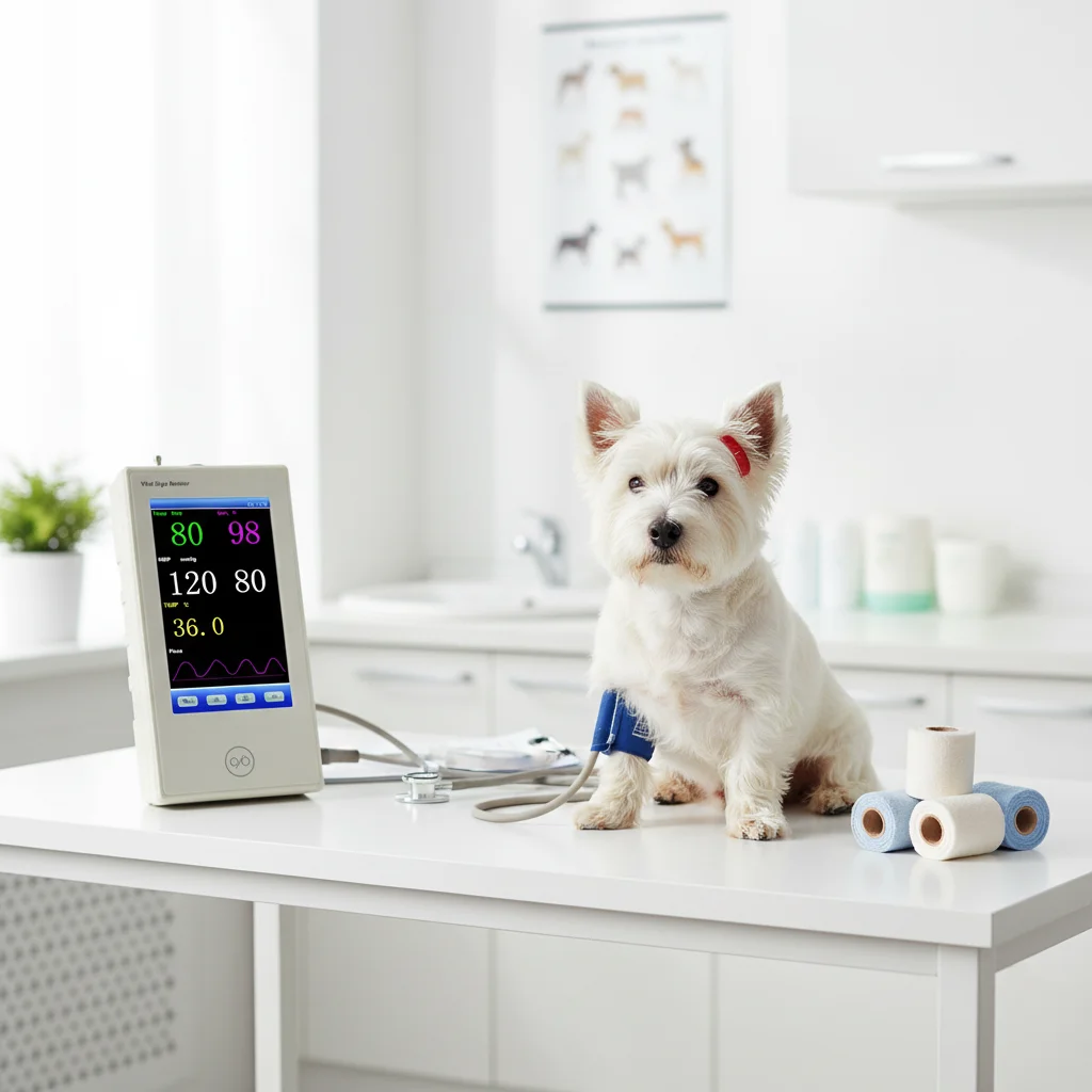 5-inch TFT Touchscreen Veterinary Patient Monitor Portable Animal Vital Sign Monitor DJ-12F for Pet Animals CE ISO