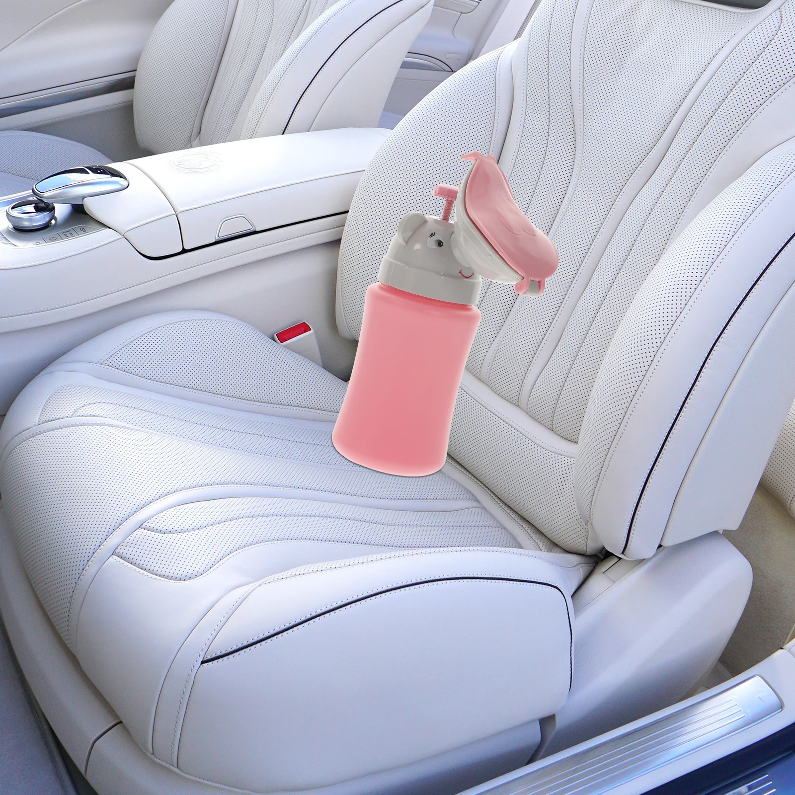 

Портативный писсуар, автомобильный горшок для девочек и мальчиков, дорожный аварийный туалет, без утечек, мультяшный дизайн, легкий вес