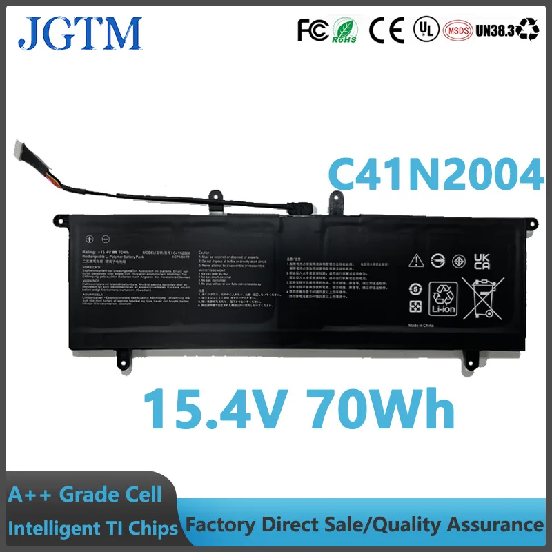 C41N2004 15.4V 70Wh Laptop Battery Replacement for Asus ZenBook Duo 14 UX482E UX482EA UX482EAR UX482EG UX482EGR UX482EA-HY006T