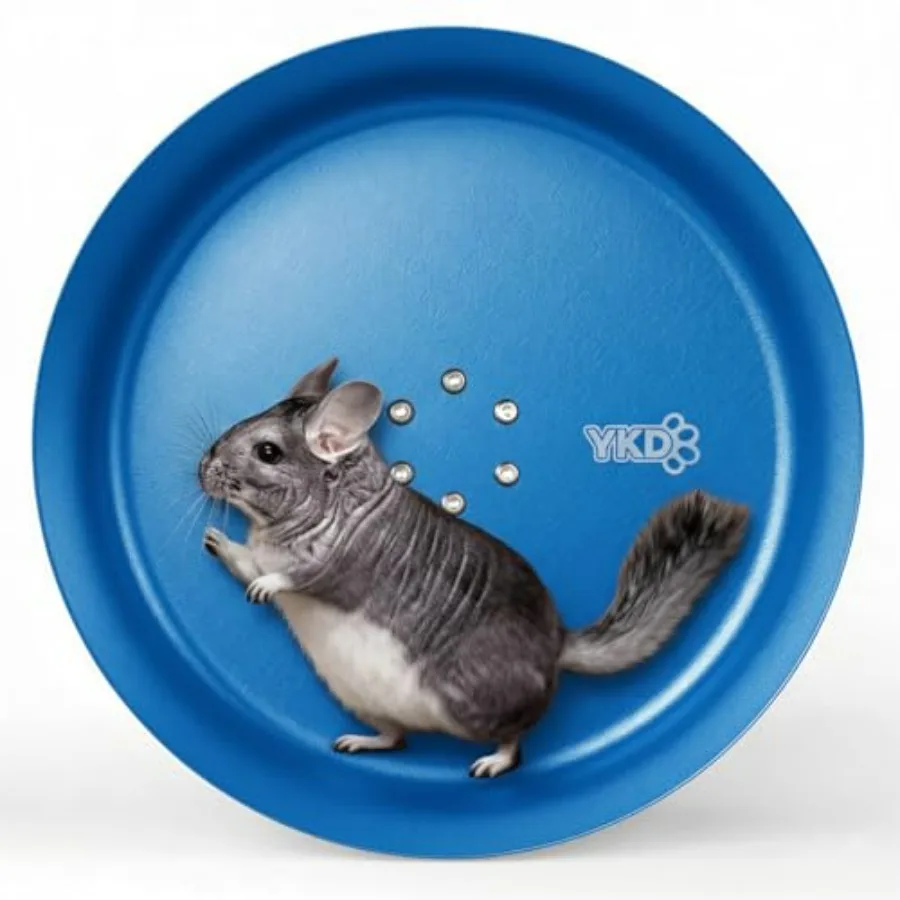 

15" Silent Chinchillas Exercise Wheel, Aluminum Alloy Noiseless Running Wheel for Syrian Hamsters, Hedgehogs, Squirrels and Sma
