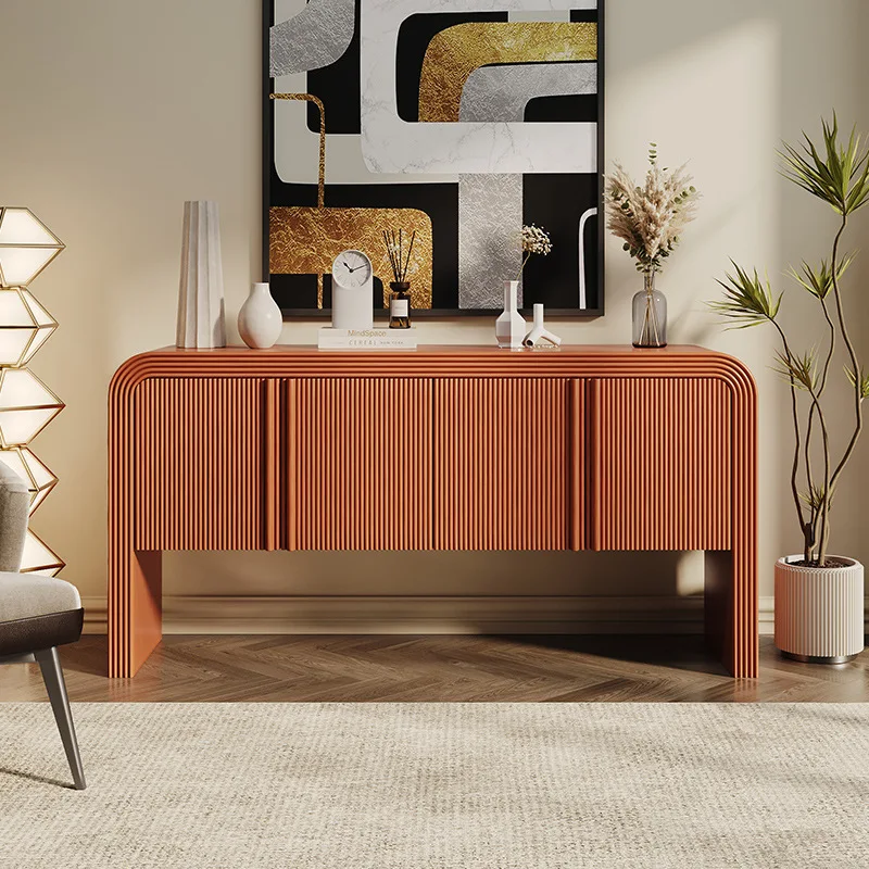 

Medieval entrance cabinet, living room partition, wall decoration tea cabinet, French retro creative engraving storage