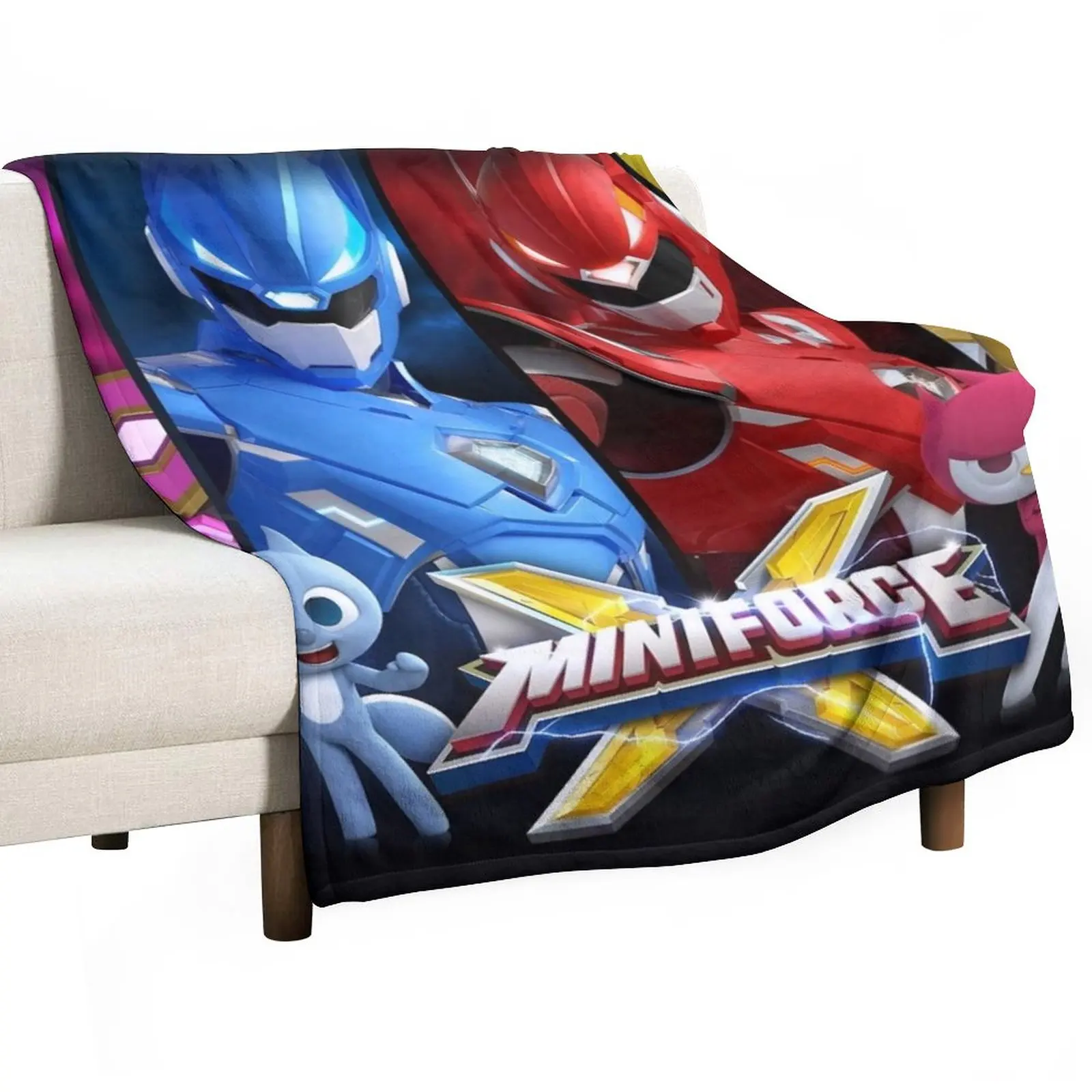 

Mini Force X Throw Blanket Flannel Sofas Stuffeds Blankets