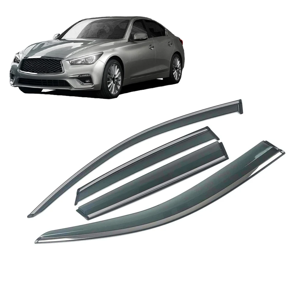 

Для INFINITI Q50 Q50S 2016-2019 окна автомобиля козырек от солнца и дождя козырьки щит навесы дефлектор крышка рамка наклейка