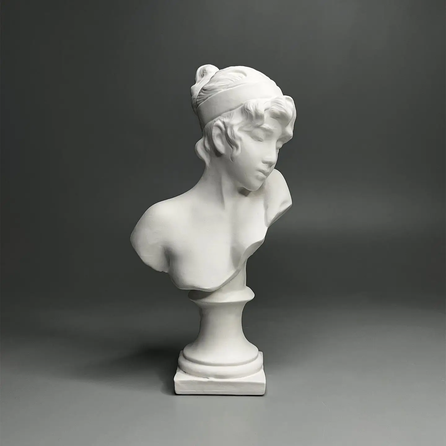 Greek Sappho Bust Statue Resin Plaster Sculpture Head Figurine for Home Decor Living Room Shelf Aesthetic Art Sketching Ornament