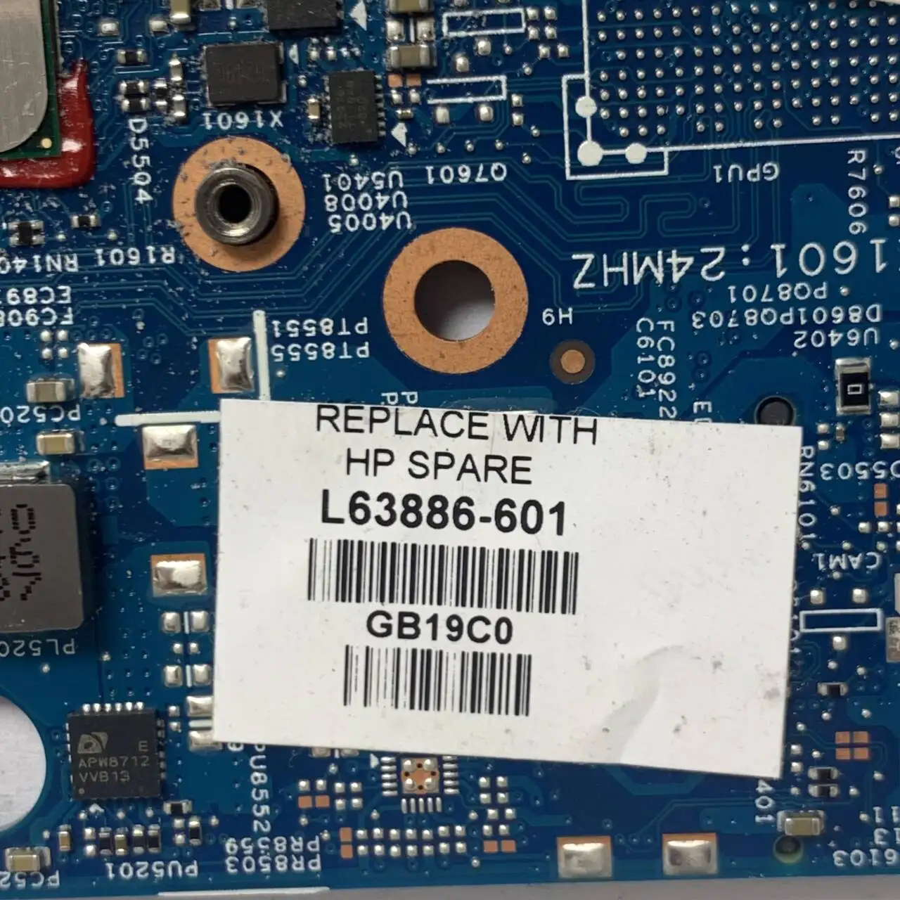 Placa base L63886-601 L63886-501 L63886-001 para HP X360 15-DR 15M-DR 18748-1 448.0GB13.0011 SRGKW I7-10510U CPU 100% probado