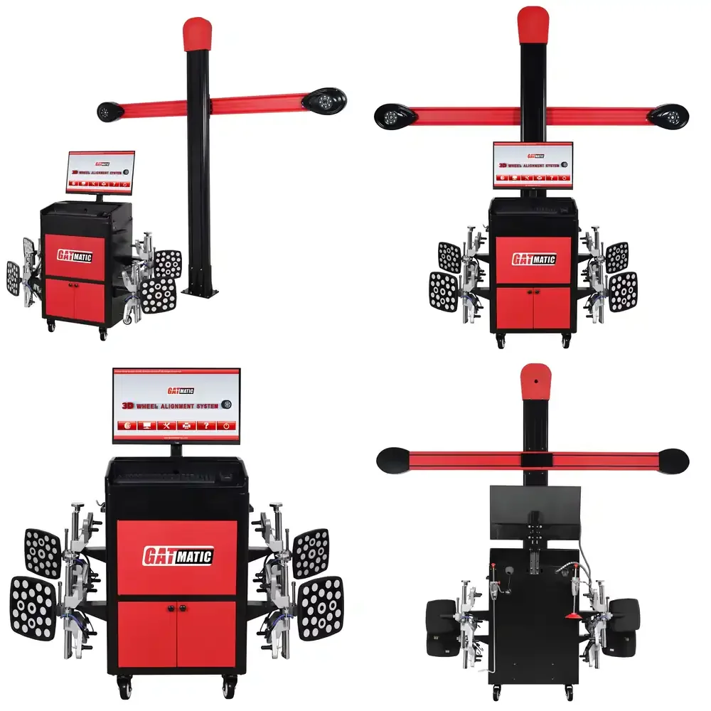 GATmatic High-Precision 3D Wheel Alignment Machine with Professional Dual Cameras & Comprehensive 20,000+ Vehicle Database