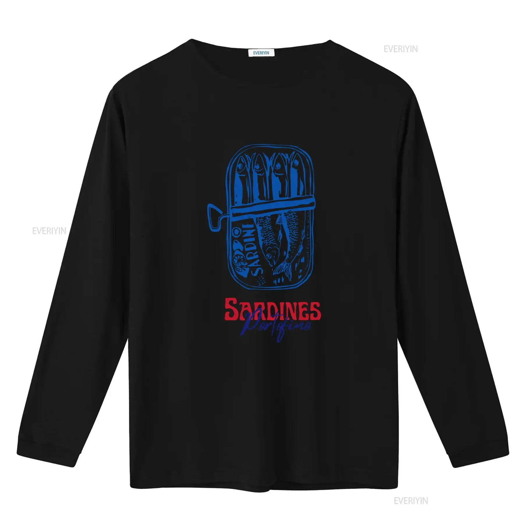 Sardines Portofino Classic Oversized T Shirt Trendy Tinned Fish Seafood Aesthetic Summer Womens Beachy Top vintage Washed