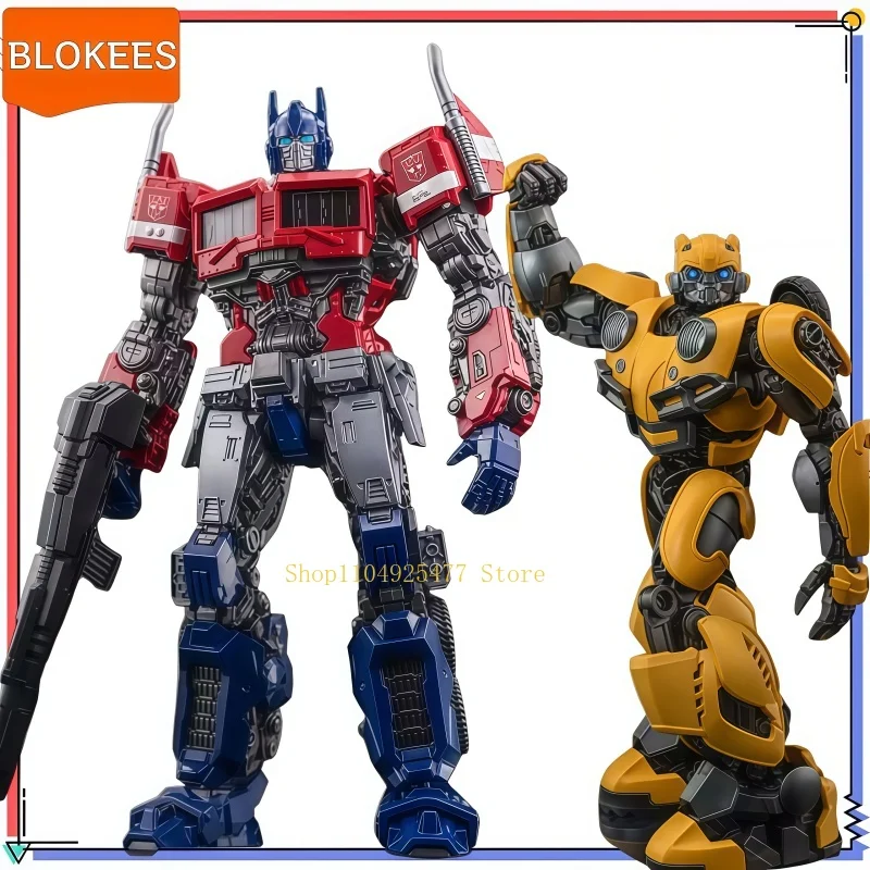 New BLOKEES Champion Class Movie 6 Transformers Bumblebee Movie Optimus Prime Bumblebee Assembled Action Figure Model Kit Gift