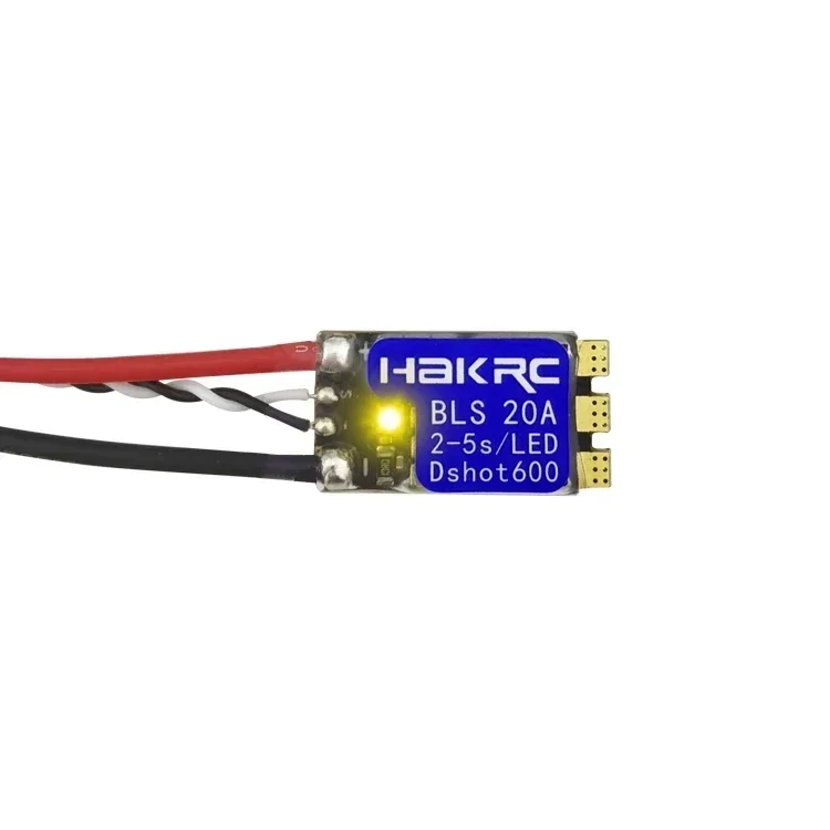 

HAKRC BLS S20A 5V RGB LED BLHELIS DSHOT600 2-5S LIPO Бесщеточный ESC 22X11X4 мм для RC FPV Дроны для фристайла DIY Запчасти