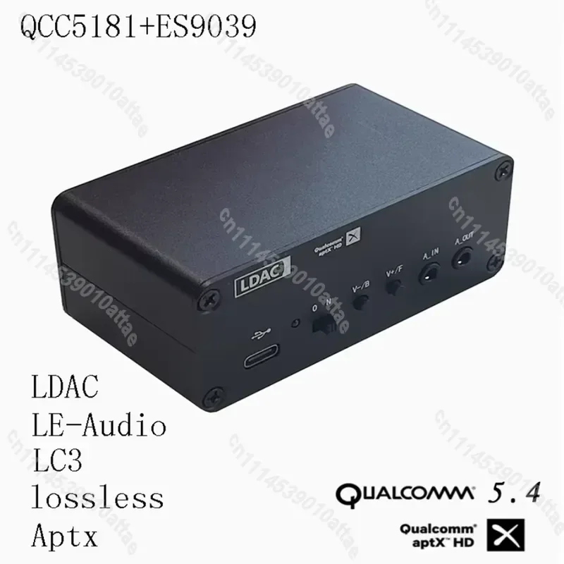 QCC5181 ES9039 DAC Decoder Optical Coaxial RCA Output Type C 5V Volume Control Support HiFi Audio Converter Board