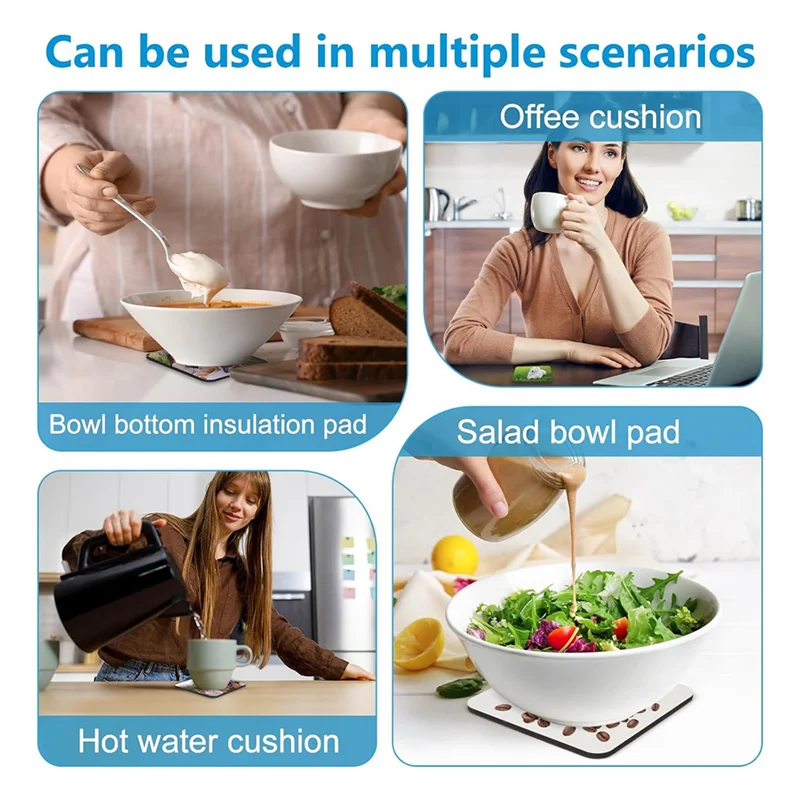 A59E-36 PCS Sublimation Coasters Blanks MDF Cork Back Heat Transfer Coasters Wood Hardboard Coasters Blank Sublimation