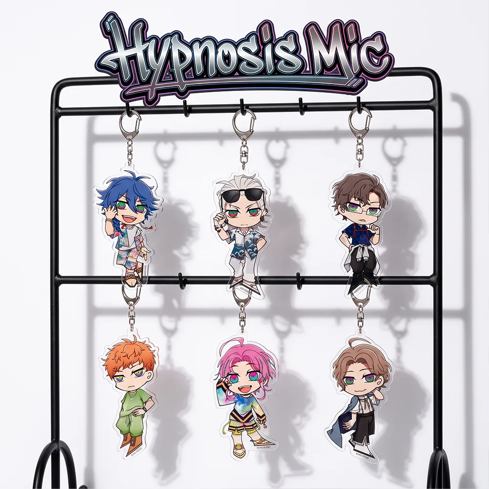 Anime Hypnosis Mic Samatoki Aohitsugi Ramuda Amemura 6CM Acrylic Stand Cute Bag Charm Car Keychain Bag Body Kit Keyring Gift