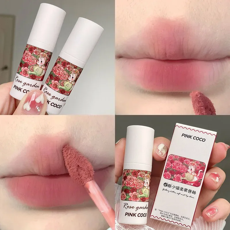 Waterproof Matte Mousse Lip Gloss Makeup Nude Moisturizing Lip Mud Lasting Non-stick Cup Liquid Lipstick Sexy Women Lip Cosmetic