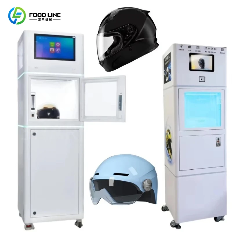 Smart Helmet Dry Cleaning Machine Automatic Self-service Helmet Cleaner Vending Machine Coin Bill Card Payment Customized