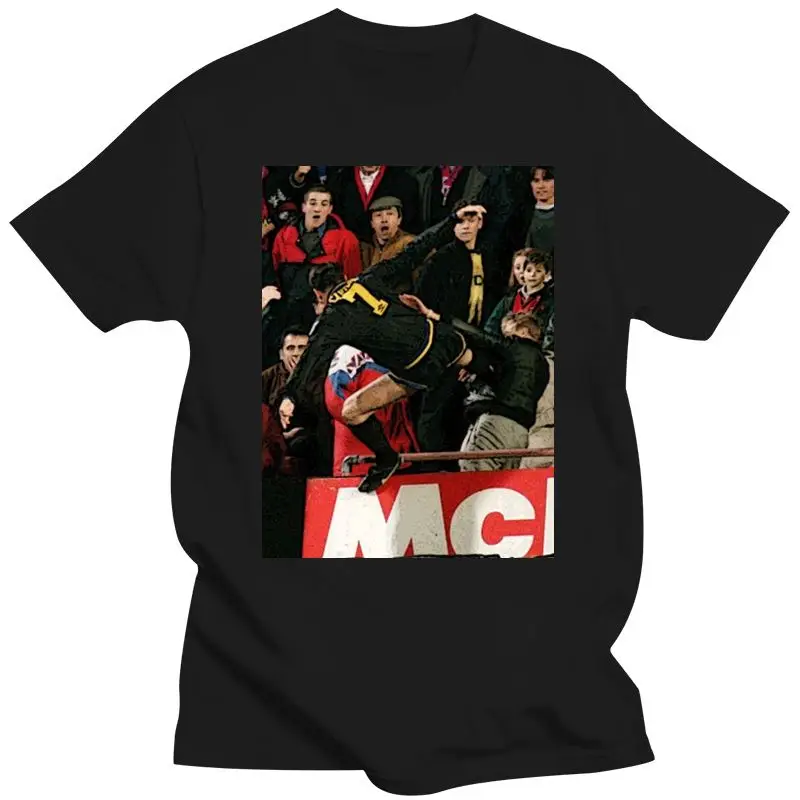 New Men Tshirt Eric Cantona Kung Fu Print Unisex T Shirt Women T-Shirt Tees Top