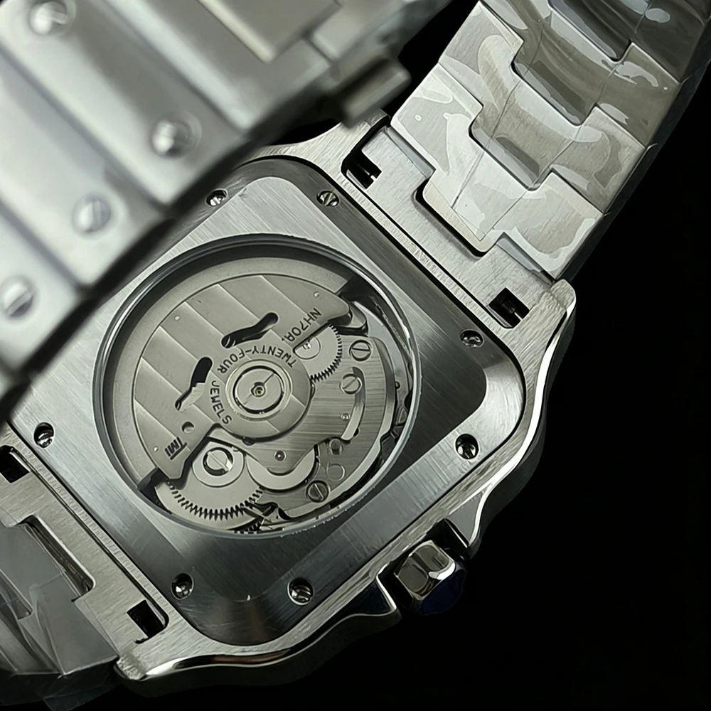 High quality NH35 watch stainless steel 38mm men's watch waterproof customized LOGO suitable for NH35 movement view 6