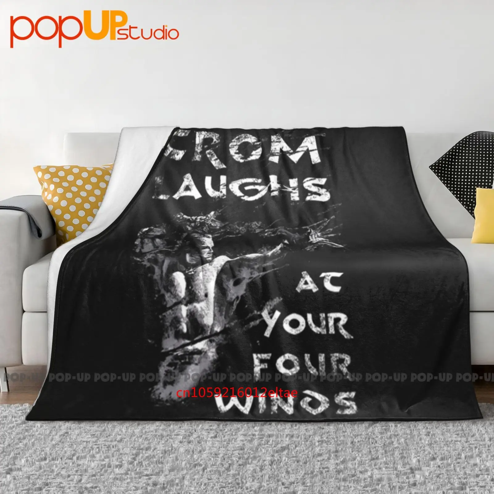 كونان الكروم البربري يضحك في أربعة رياح بطانية فائقة النعومة لحاف الشتاء غطاء أريكة أغطية السرير