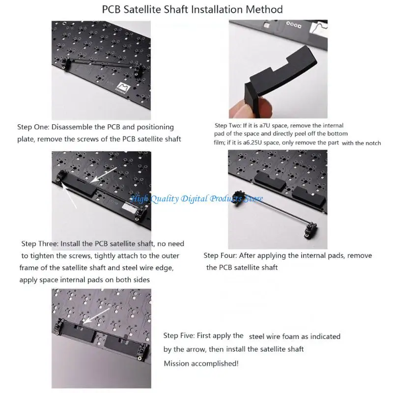 

U2JE NonSlip Keyboard Spacebar Foam Inserts Plate Mount Stabilizer Enhances Typing Comfort And Stability