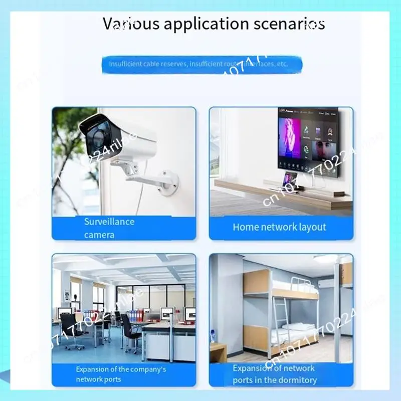 

A17Z Gigabit Ethernet Splitter Network Splitter 1000Mbps Ethernet Cable Splitter Network Connector For Cat8/7/6/5E/5 Cable