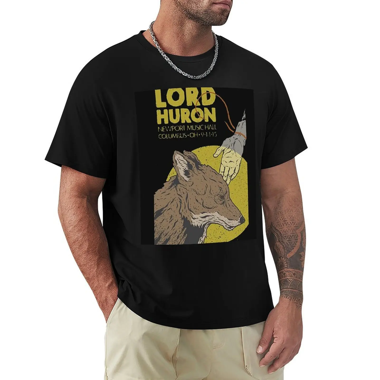 

lord huron rr11 T-Shirt Relaxed Fit Casual Short Sleeve Top