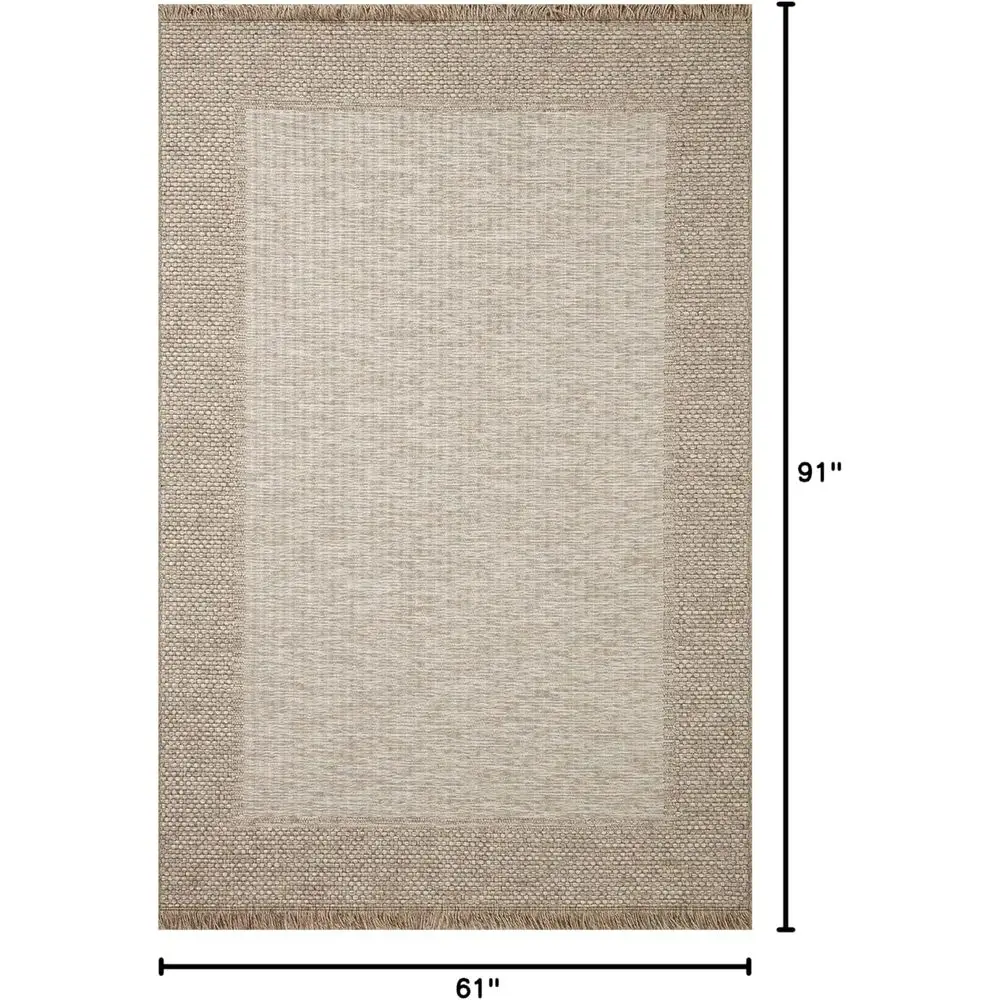 Russet 5'1 x 7'7 Indoor/Outdoor Collection DAW-06 Area Rug