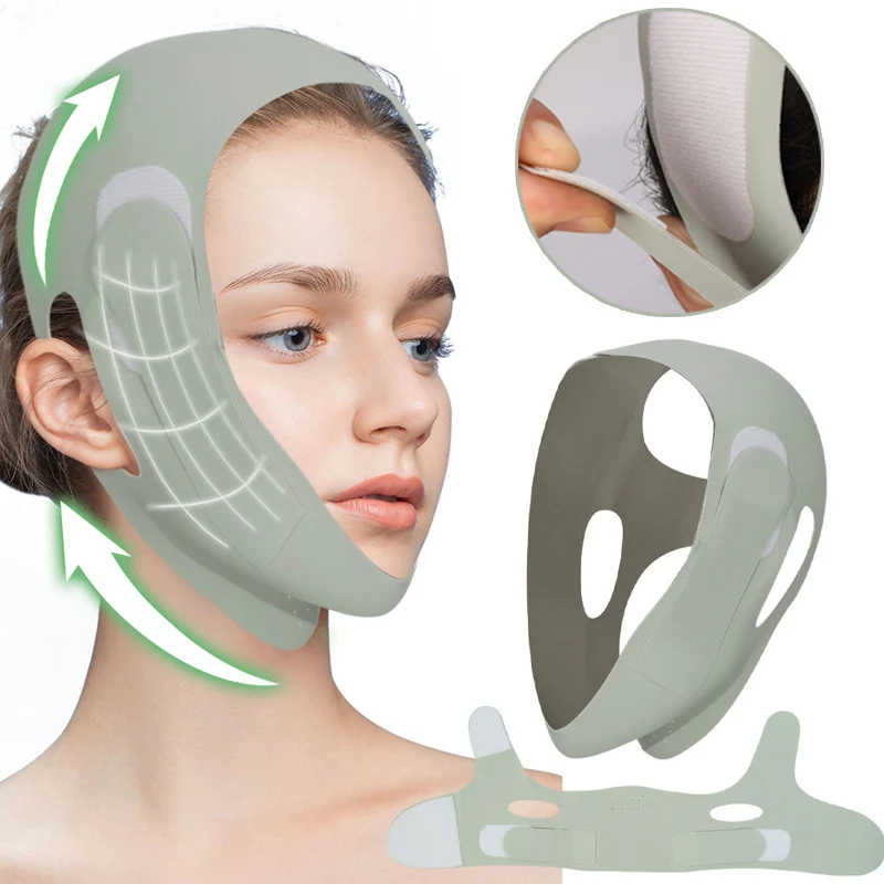 Reusable Face Shaper Slimming Bandage V-Line Elastic Face Massager Strap Cheek Lifting Belt Mask Skin Care Women Beauty Tools