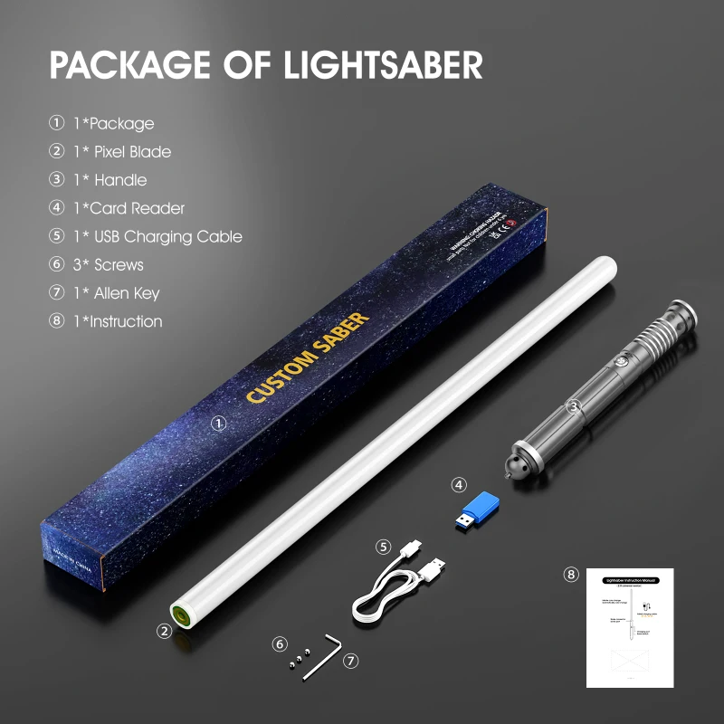 FX Duel Laser Schwert Xenopixel Lichtschwert Mit 18 Boot Motion Effekte/Sound Effekte Aluminium Griff Lichtschwert Geste Funktion