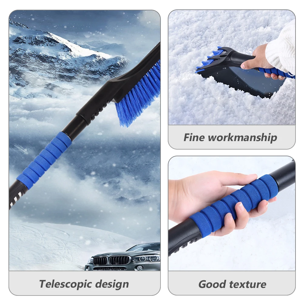 

1pc Snow Car Removal Tool Vehicle Windshield Ice Scraper Telescopic Multi-function Portable Snow Brush Ice Remover for Auto