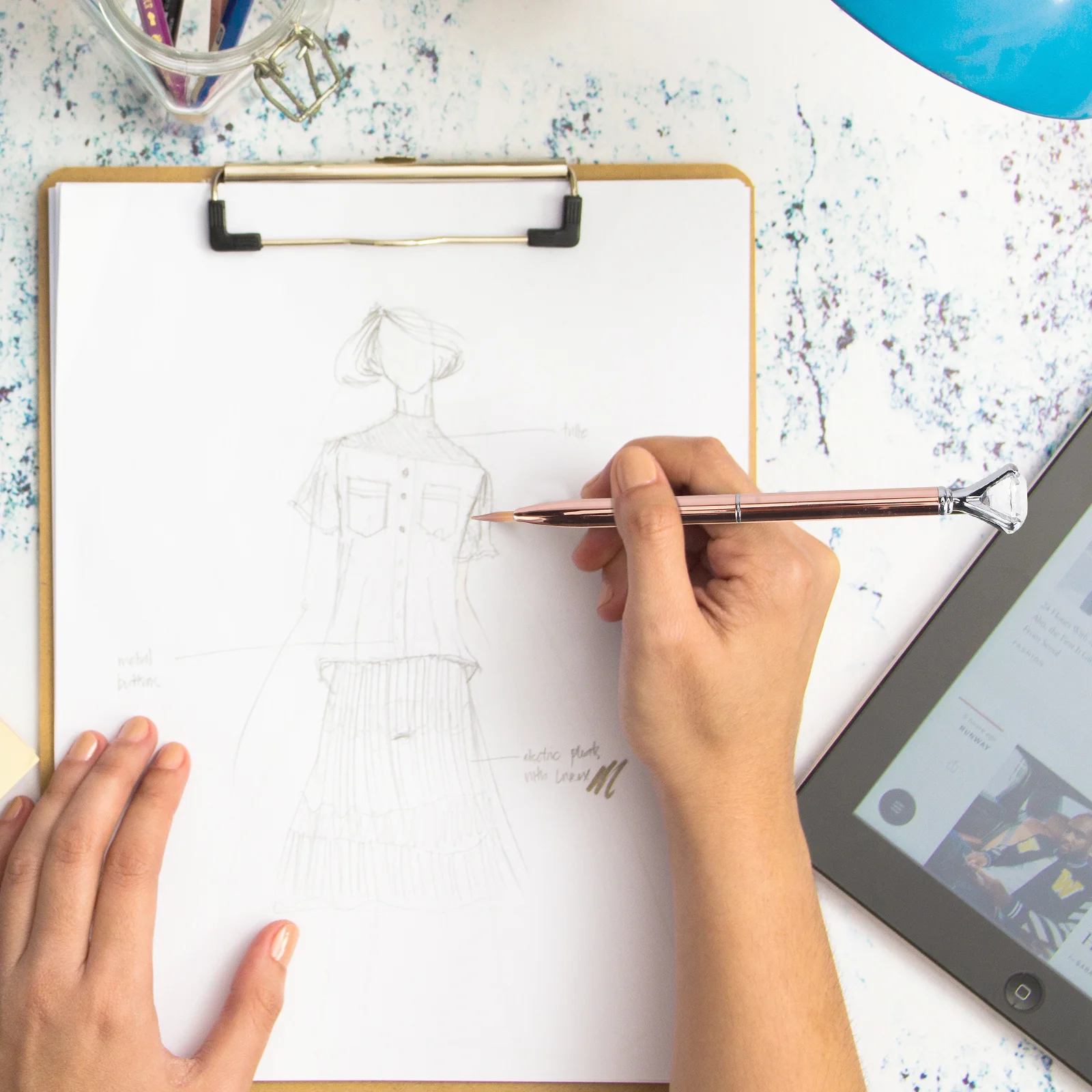 9 قطع كريستال مسمار الفن مجموعة أقلام المهنية دائم غرامة العمل DIY مانيكير أداة هدية اختيار مجموعة أقلام #3